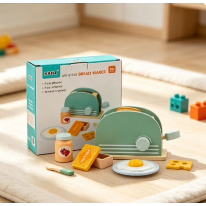 Kids Toys Kitchen Set - Juguete de Madera con Forma de