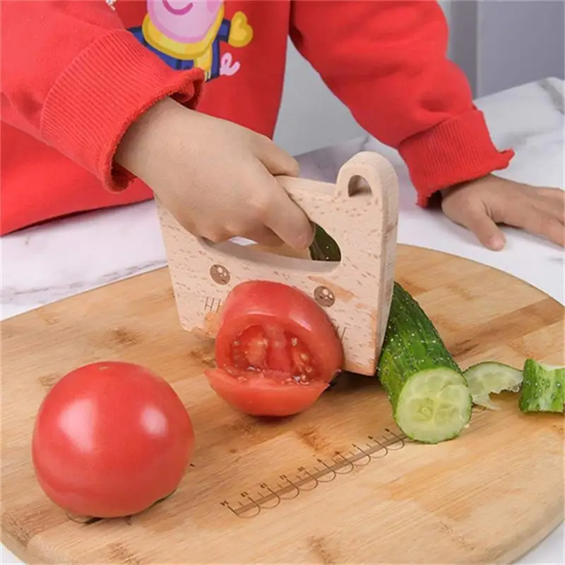 Cuchillo de madera para niños  - Kids Toys Kitchen Set reseña y precio