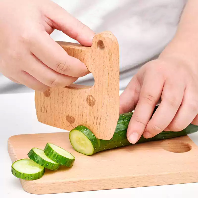 Cuchillo de madera para niños  - Kids Toys Kitchen Set reseña y precio