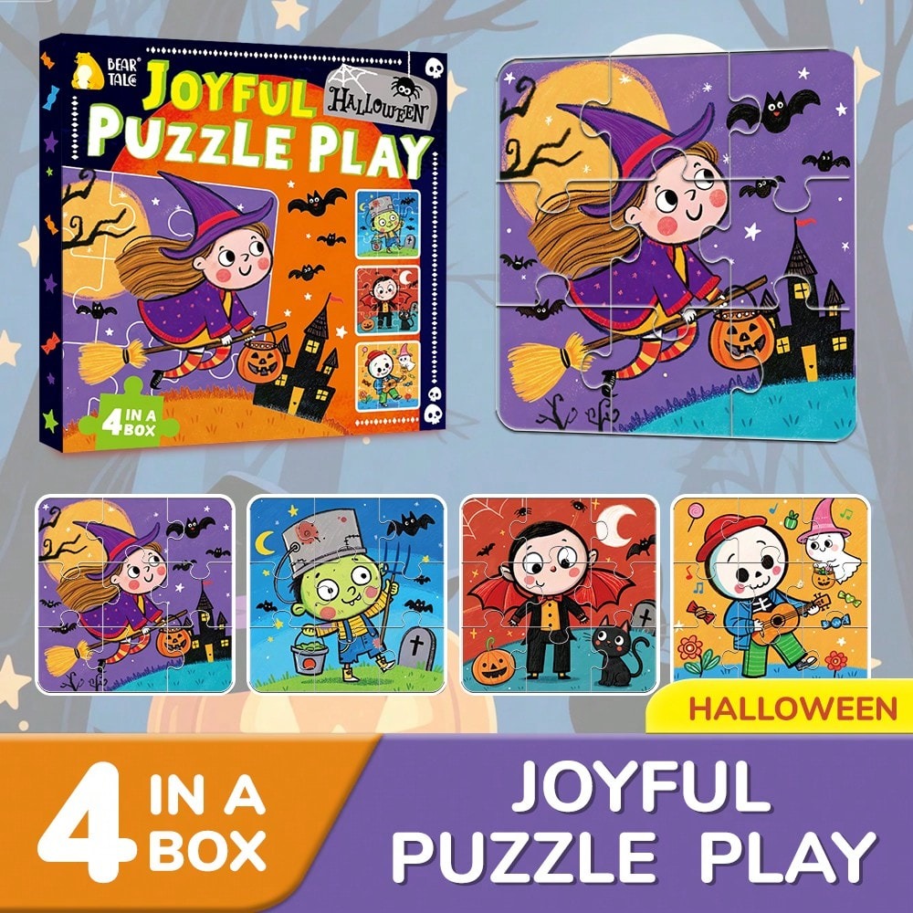 Rompecabezas de Halloween 4 en - Kids Toys Xmas reseña y precio